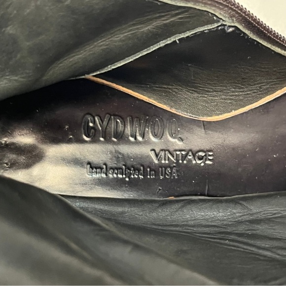 CYDWOQ VINTAGE Calf Hair Burnout Leather Boots 38   US 7.5 - Picture 8 of 8